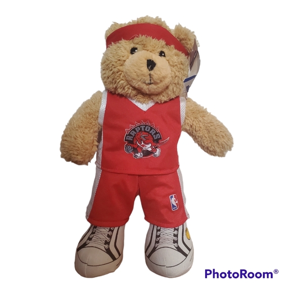 2010 Toronto Raptors Vintage Logo Basketball Teddy Bear NWT 15 inch - Picture 2 of 9